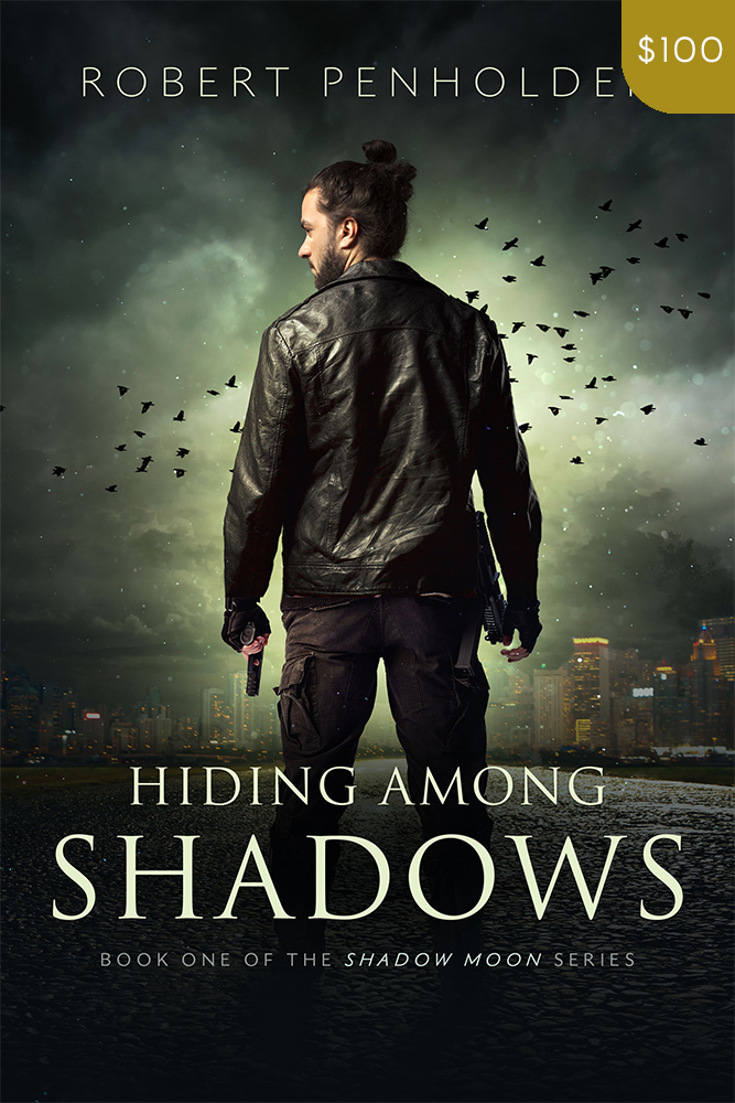 Premade Thriller Book Cover Design: Hiding Among Shadows